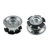 MEETOOT 10pcs Round Tubing Inserts Threaded Tube Inserts Plum Blossom