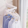 Wall Mounted Clothes Drying Rack Space Saving Laundry Rack Folding