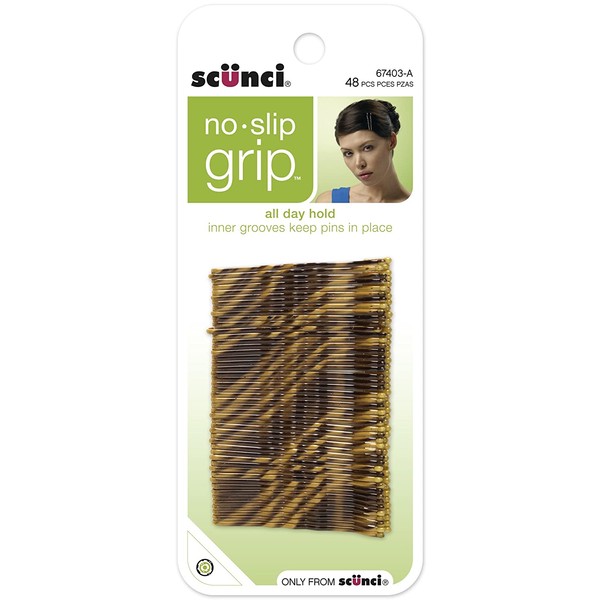 Scunci No-slip Grip Beautiful Blends Bobby Pins, 0.076 Pound