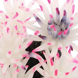 Qtqgoitem Silicone Aquarium Artificial Under Water Coral Decor White Purple (model: 37f 925 444 f9e 5d7)