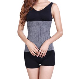 YUPPIE TONE Cashmere Kidney Warmer Elastic Women's Waist Support Warmer Body Warmer for Men, gray, m
