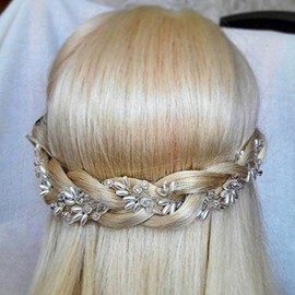 Aukmla Wedding Hair Vine Bridal Hair Accessories headpieces for Bride and Bridesmaids