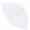 Outdoor Fly Fishing Landing Net Clear Rubber Replacement Mesh Bag(Mudium)