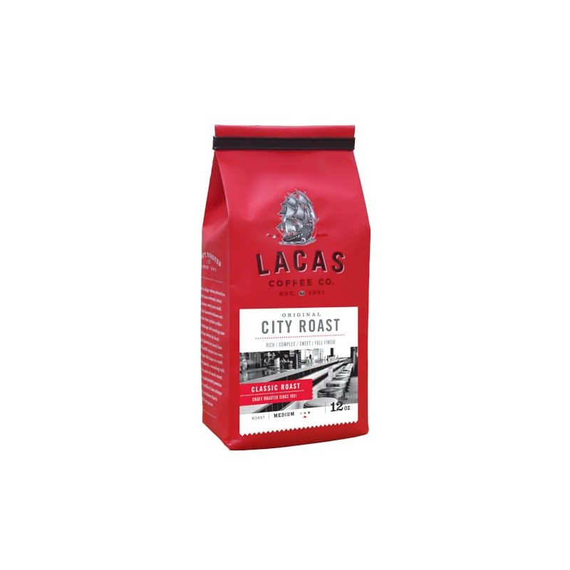 Lacas Coffee Company Original City Roast Whole Bean 12 oz.
