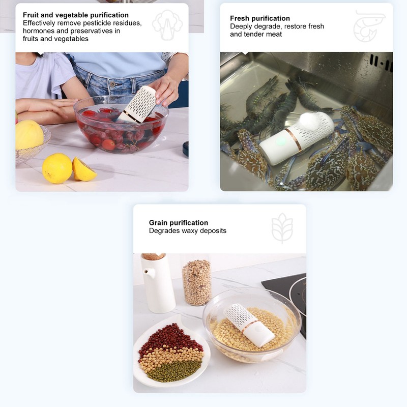 Vegetable Washing Machine Multifunction Wireless USB Charging Auto Capsule Fruit