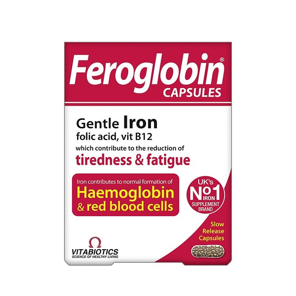 (6 PACK) - Vitabiotics Feroglobin B12 Capsules | 30s | 6 PACK - SUPER SAVER - SAVE MONEY