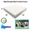 Foamma High Density Outdoor Cushion Replacement for Patio Furniture Premium