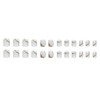 24 Pcs Press on Nails Short Square Fake Nails Square