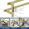 SAYAYO Double Towel Bar for Bathroom, 24 Inch Brushed Gold