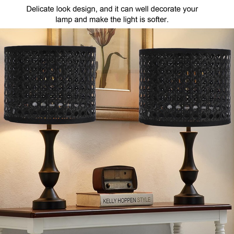 PE Lamp Shade Hollow Carved Lampshade Modern Style Compatible with