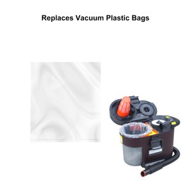 Cherimo Replacement Vacuum Bags Compatible with Shark VS100 VS101 VS100C MessMaster PortableWet Dry Vacuum (50 Pack)