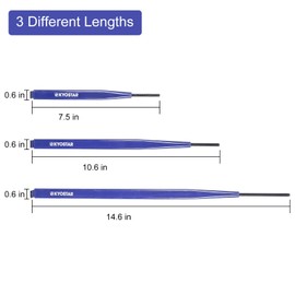 Wuidail 3 Piece Set of Extension Wrench Clamp Tight Tool for Fixing Nuts, Bolts and Hose Clamps in Narrow Spaces