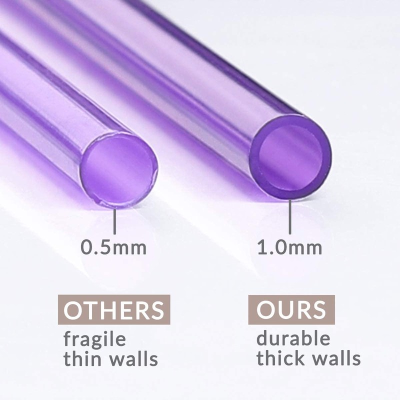 Cupture Reusable & Unbreakable Color Straws - 12 Count +