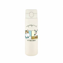 Toa Metal mofusand (もふさんど) Stainless Steel One Push Bottle, 16.9 fl oz (480 ml), Sushi, 53-2076