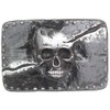 Brazil Lederwaren Split Skull Belt Buckle, 4.0 cm, Buckle Interchangeable
