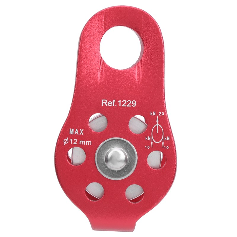 20KN Outdoor Small Climbing Pulley Aluminum Micro Fixed Side Pulleys