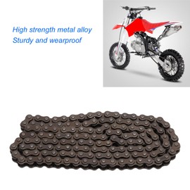 Qiilu Motorcycle Chain, 25H 138 Chain Links for Pocket Bike Mini Bike Dirt Pit Bike ATV Quad