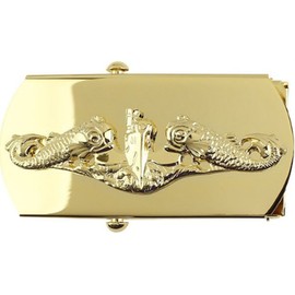 Navy Belt Buckle: Submarine Officer
