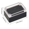 Otdorpatio Project Box IP65 Waterproof Junction Box ABS Plastic Black