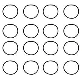 SOWAKA 100 Pcs Elastic Bands Hair Ties Small Ponytail Holders Hairband for Girls Women Fine Thick Curly Hair Sports Yoga Hair Styling Washing Face Makeup (Black)