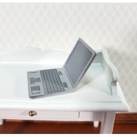 Town Square Miniatures Dollhouse Modern Laptop Computer Metal 1:12 Scale Miniature