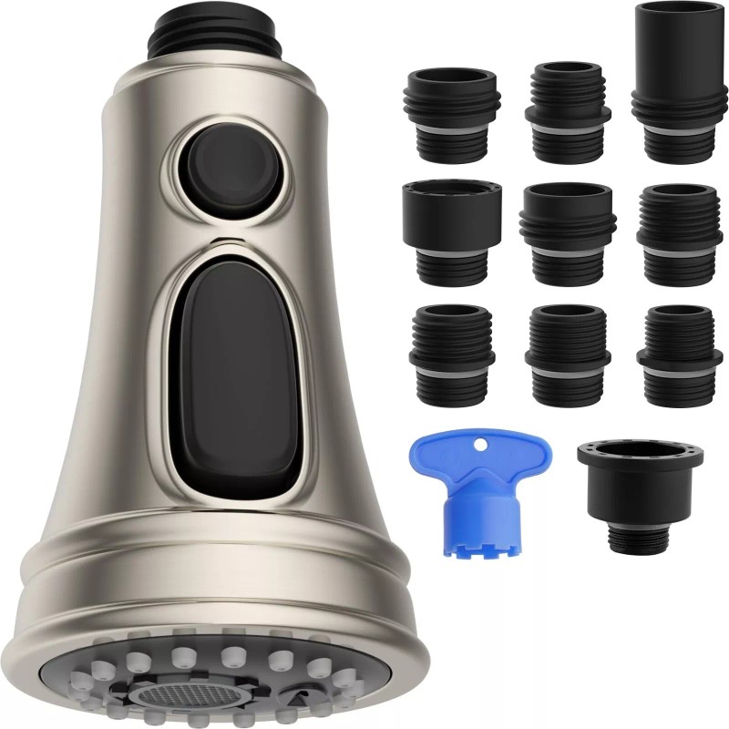 BBENT Kitchen Faucet Head Replacement,Fo - Brushed Nickel