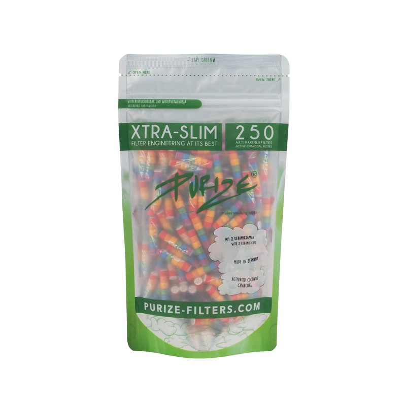 PURIZE® Bag | 250 XTRA Slim Size Activated Carbon Filters
