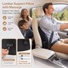 TIMBERHIDE Lumbar Support Pillow for Car, Built in Vibration Massage,