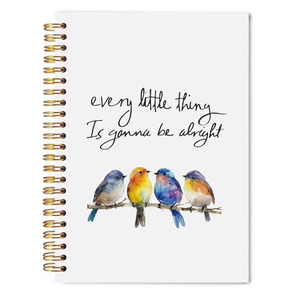 Welshower Inspirational Bird Notebook Journal 5.5x8.3, Bird Lover Gifts, Every