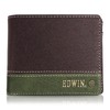 Edwin Bi-Fold Wallet, Synthetic Leather, Coin Storage, Card Storage, Embossing,