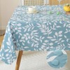 MATIRUG Vinyl Table Cloth with Flannel Backed, Waterproof Oil-Proof PVC