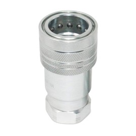 Summit Hydraulics 1” Agricultural Hydraulic Quick Connect Pioneer Style Coupler Set, ISO 5675, 1” NPT Thread