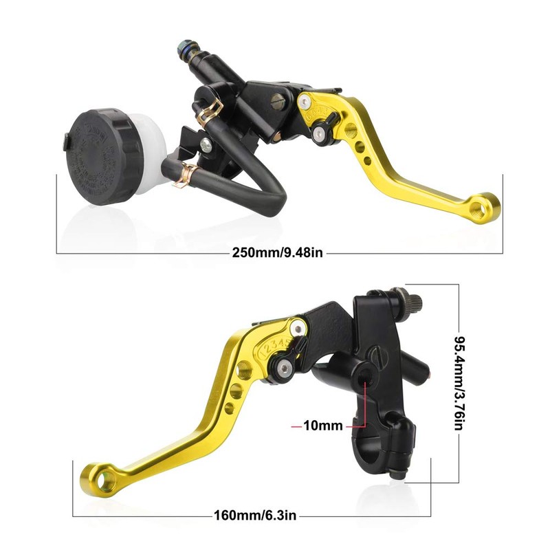 LKV Motorcycle Brake Clutch Pump Lever Set - 7/8" (22mm)