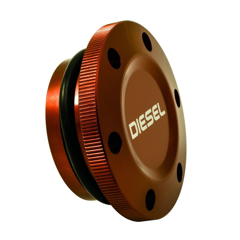 2013-2017 VMS Racing Magnetic Fuel Cap in Red Anodized Billet