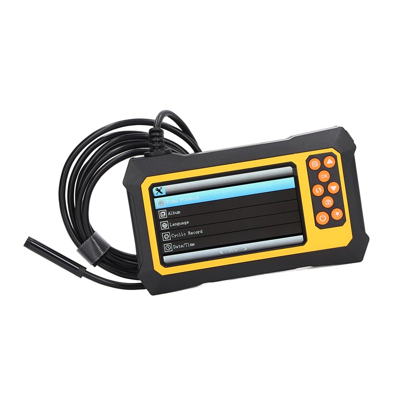 Endoscope 8mm Lens 4.3in LCD Screen Borescope Camera IP67 Waterproof