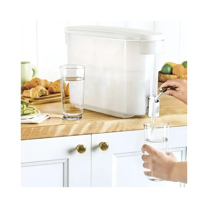 Beautiful by PUR 30 Cup Dispenser Water Filtration System, White