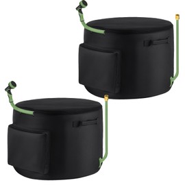 2 Pack Garden Water Hose Holder Storage Bags for 150 ft Hose, Heavy Duty Oxford Storage Bag with Entry Hole, Water Hoses Pot for Outside Inside, Garage, Rv, Warehouse, Garden Tools