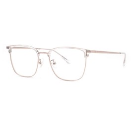 Zeelool Readers Chic TR90 Aviator Reading Glasses for Women with Standard Anti-Reflective Coating Aidan TX599374-03 (Crystal, 2.25)