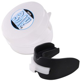 BAY® CE Double Black Sports Mouth Guard with Hygiene Box, CE Approved, Mouth Guard, Juniors, Seniors, with German Instructions, Black