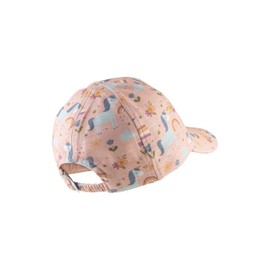 Sterntaler Baseball Cap Unicorns - Girls' Peaked Cap Made of Flame Yarn Jersey with Unicorn Print - Summer Baseball Cap with Elastic Band - Sporty Baby and Children Visor Cap UV Protection 50+, Dust