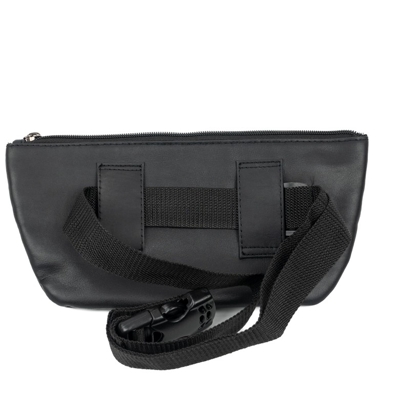 Men Women Black Belt Pouch Waist Pack Travel Pack Fanny