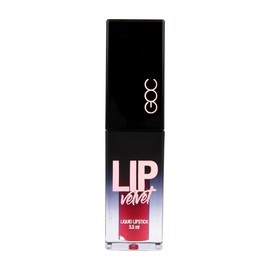 GOC Lip Velvet Liquid Lipstick | Labial | Maquillaje | Es de larga duración | Acabado aterciopelado y suave | Color intenso | Permite una fácil y uniforme aplicación | 3.5 ml | Color Happy | Modelo GLV06
