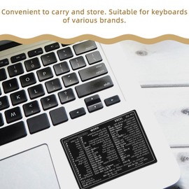 SEWACC 4 Pcs Laptop Shortcut Decals Shortcut Sticker Sheet Reference Shortcut Stickers