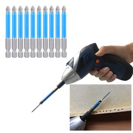 10-Piece Alloy Steel with Hex Shank, PH2 Screwdriver Bit Set, Magnetic PH2 x 70 mm, Non-Slip Electric Screwdriver Bits, Cross Head Electric Screwdriver Bits for Inaccurate Wa