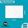 Pack of 10 Blank Postcards White Cards (149 x 105