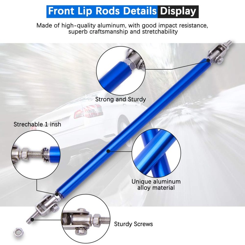 KEEPDSGN 4PCS Universal Car Front Bumper Lip Body Kit Splitter