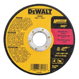 Dewalt Rueda Cortemetal Uso General 4-1 /2, Paquete 5 Disco
