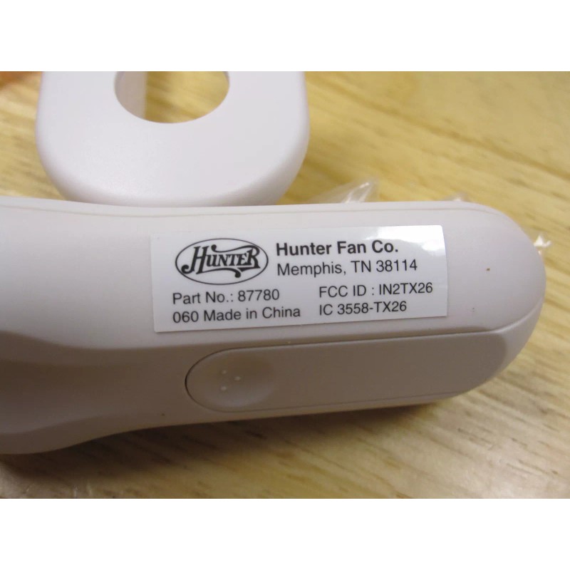 Hunter Fan Illumi-Heat Hand-Held Remote Control Transmitter Light Heater 87780