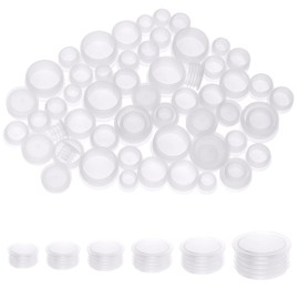 60PCS 6 Size Salt and Pepper Stoppers Plugs, Plastic Stoppers for Salt and Pepper Shaker & Reusable Round End Caps for Bottles with Diameters 11/13/15/17/19/24mm, Salt & Pepper Shaker Plugs Stopper's