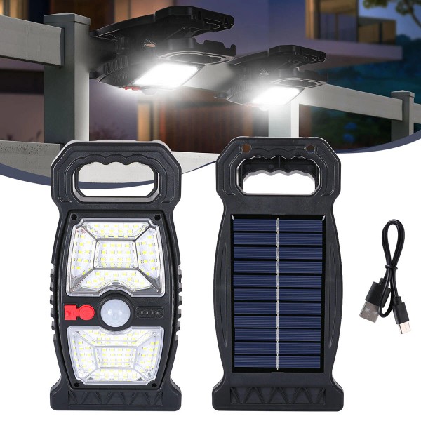 LINEBA Solar Lights Outdoor Waterproof Tree Clip LED Motion Sensor
